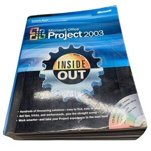 microsoft office project 2003 paperback book includes CD copyright 2004 READ